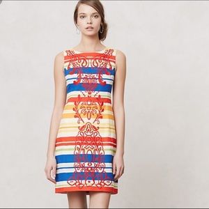 Tabitha Anthropologie Banded Totem Dress SZ 2